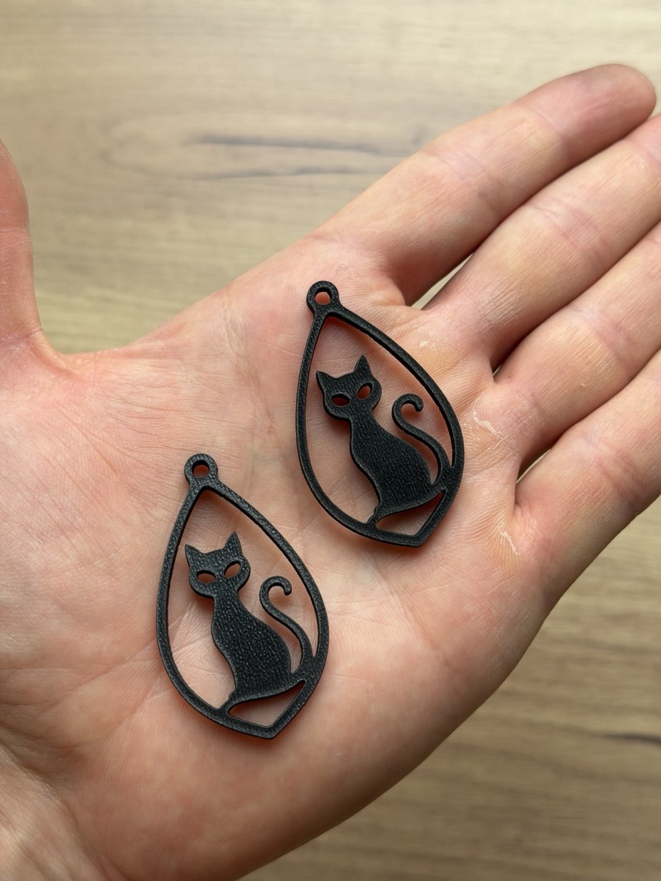Сережки «Котяча тінь»